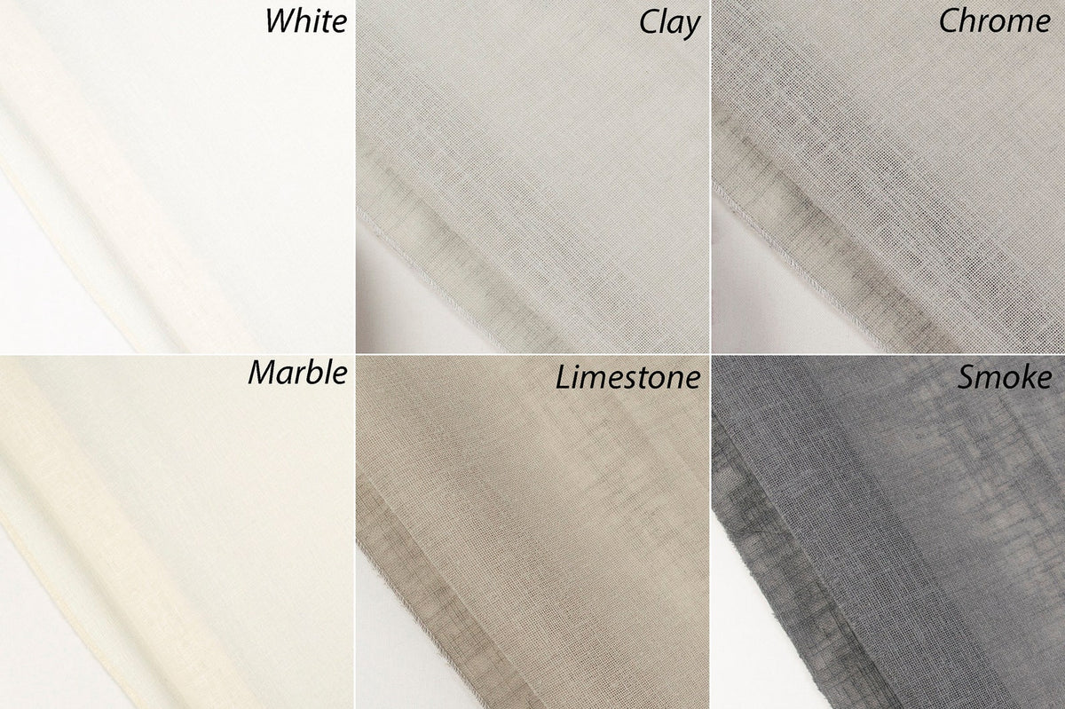 Berlin Pinch Pleat Sheer Drapery Panel — Custom Size