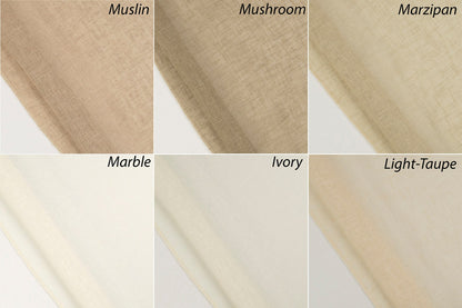 Berlin Pinch Pleat Sheer Drapery Panel — Custom Size