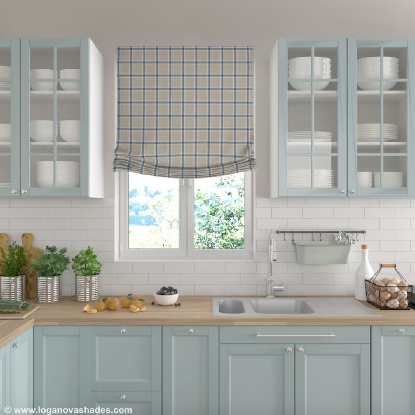 Chesapeake European Relaxed Roman Shade — Custom Size