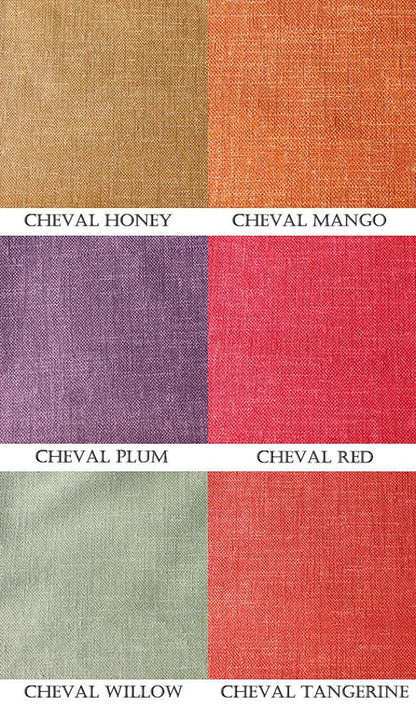 Cheval White Flat Roman Shade with Silver Border — Custom Size