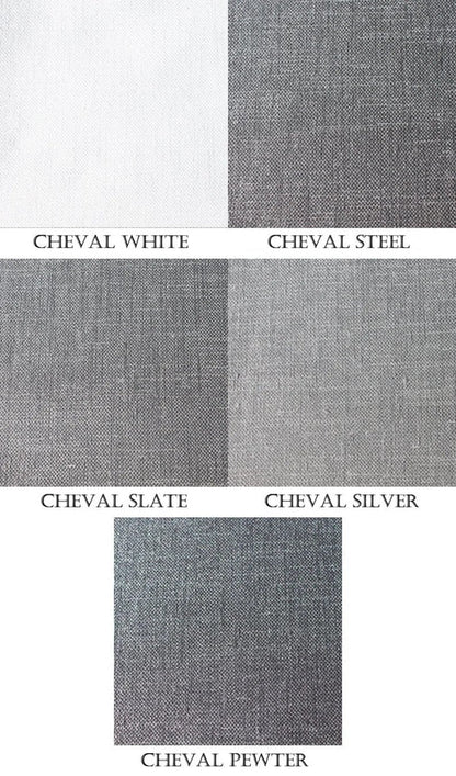 Cheval Window Valance with Border — Custom Size, 14 Border Colours