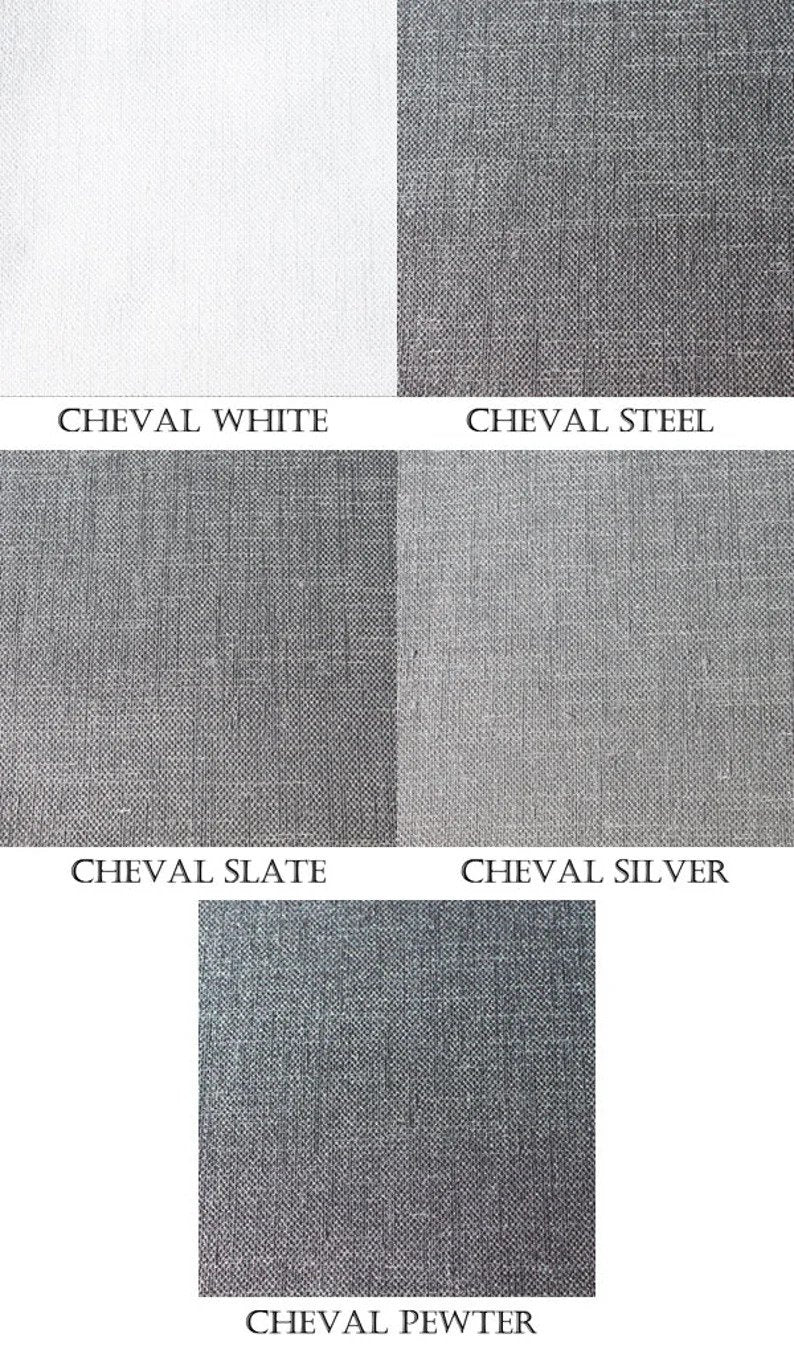 Cheval White Relaxed Roman Shade with Mango Border & Valance — Custom Size