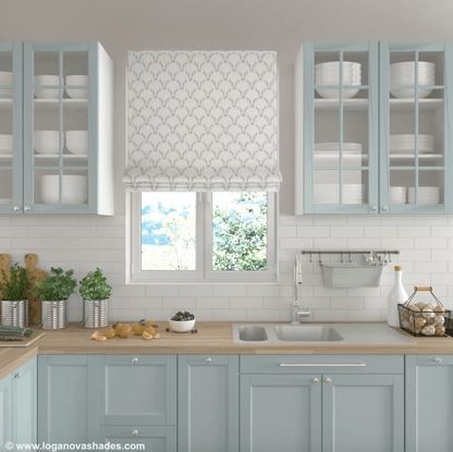 Hanover Relaxed Roman Shade — Custom Size