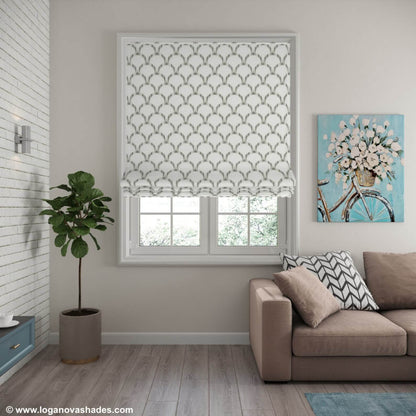 Hanover Relaxed Roman Shade — Custom Size