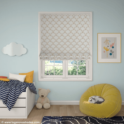 Hanover Relaxed Roman Shade — Custom Size