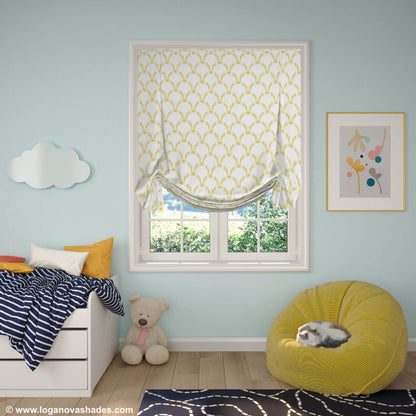 Hanover Tulip Roman Shade — Custom Size