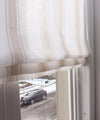 Linen Roman Shades, "Taverna-Lino" with chain mechanism, Roman shades for windows, custom roman shades, window treatments