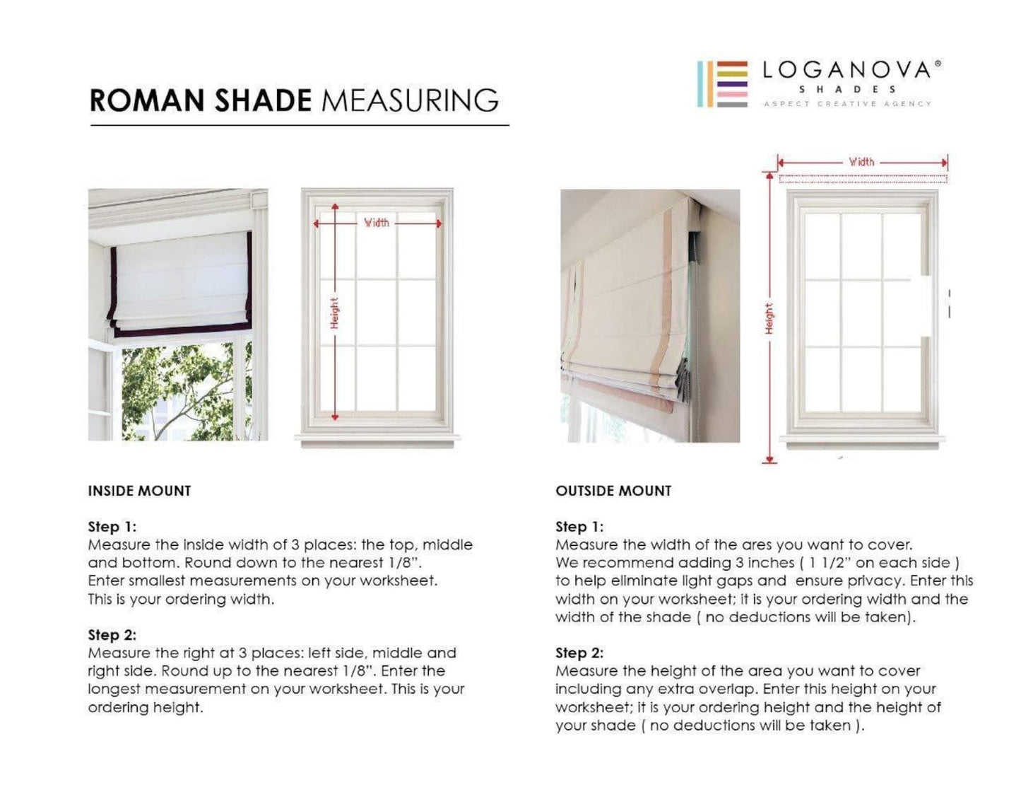Spinello Roman shade — window installation