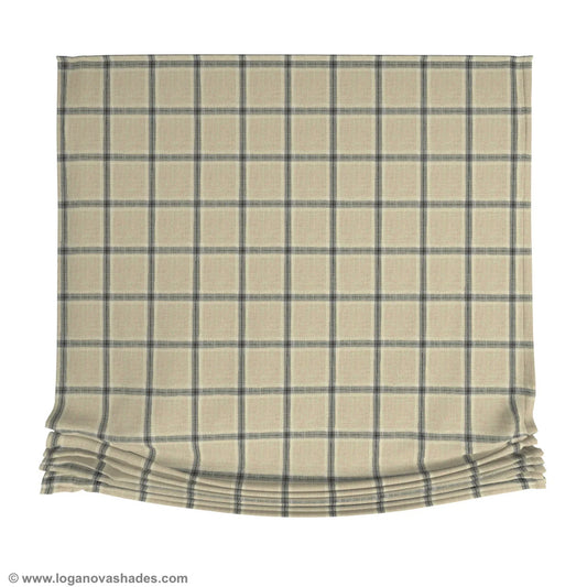 Chesapeake European relaxed linen roman shade, product photo