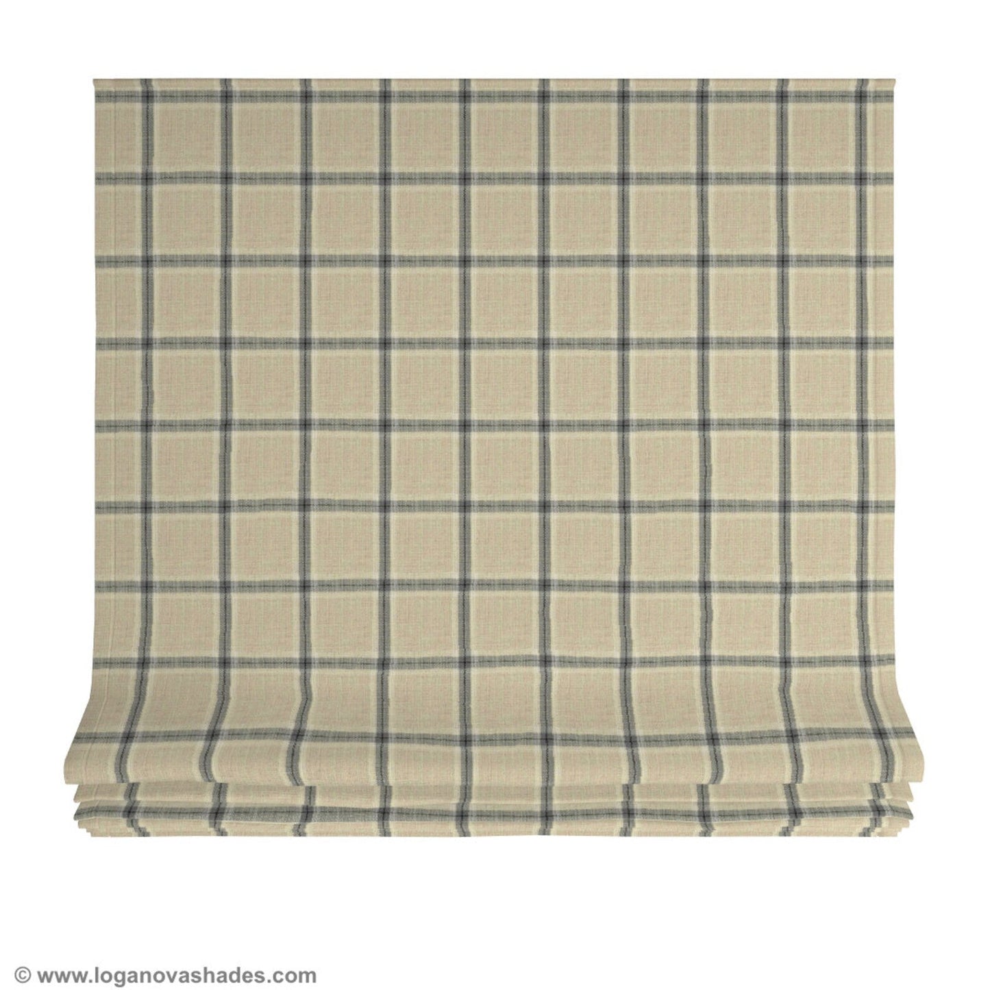 Chesapeake Relaxed Roman Shade — Custom Size