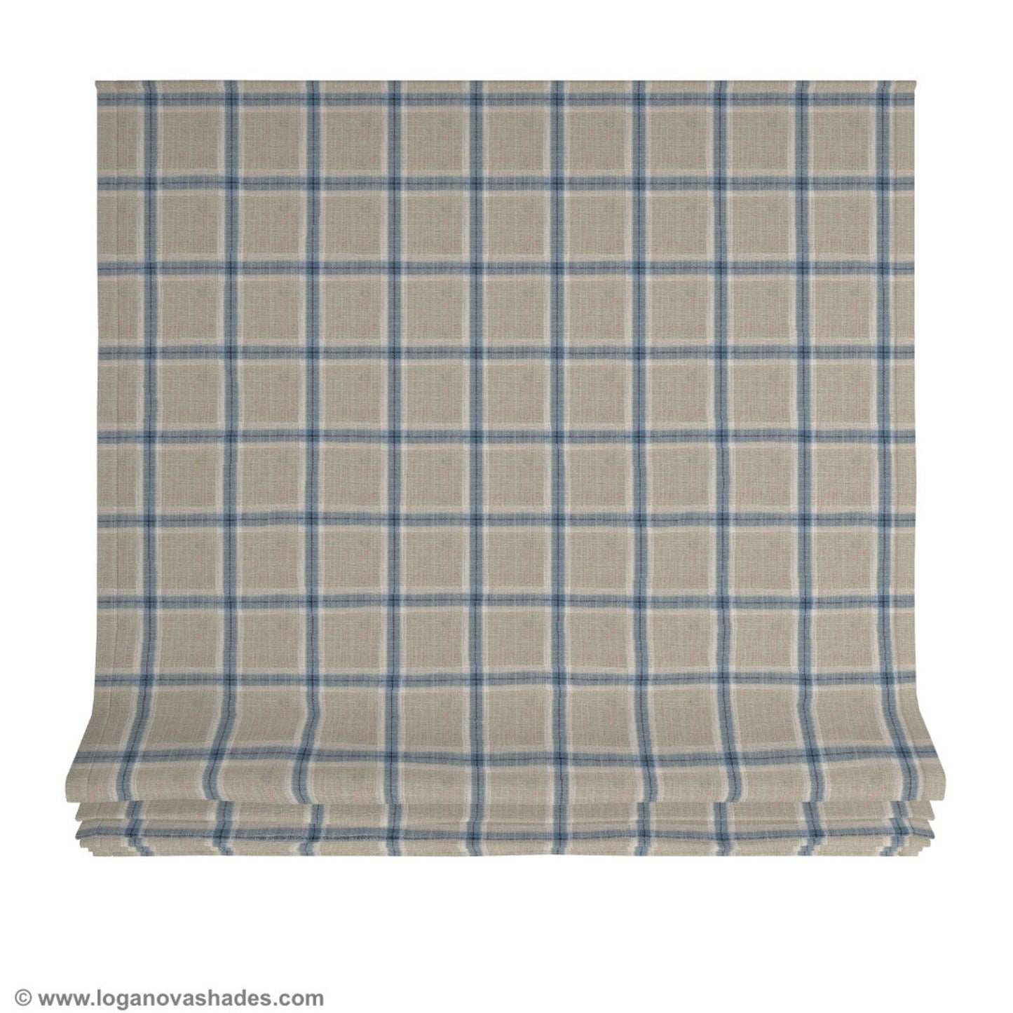 Chesapeake Relaxed Roman Shade — Custom Size