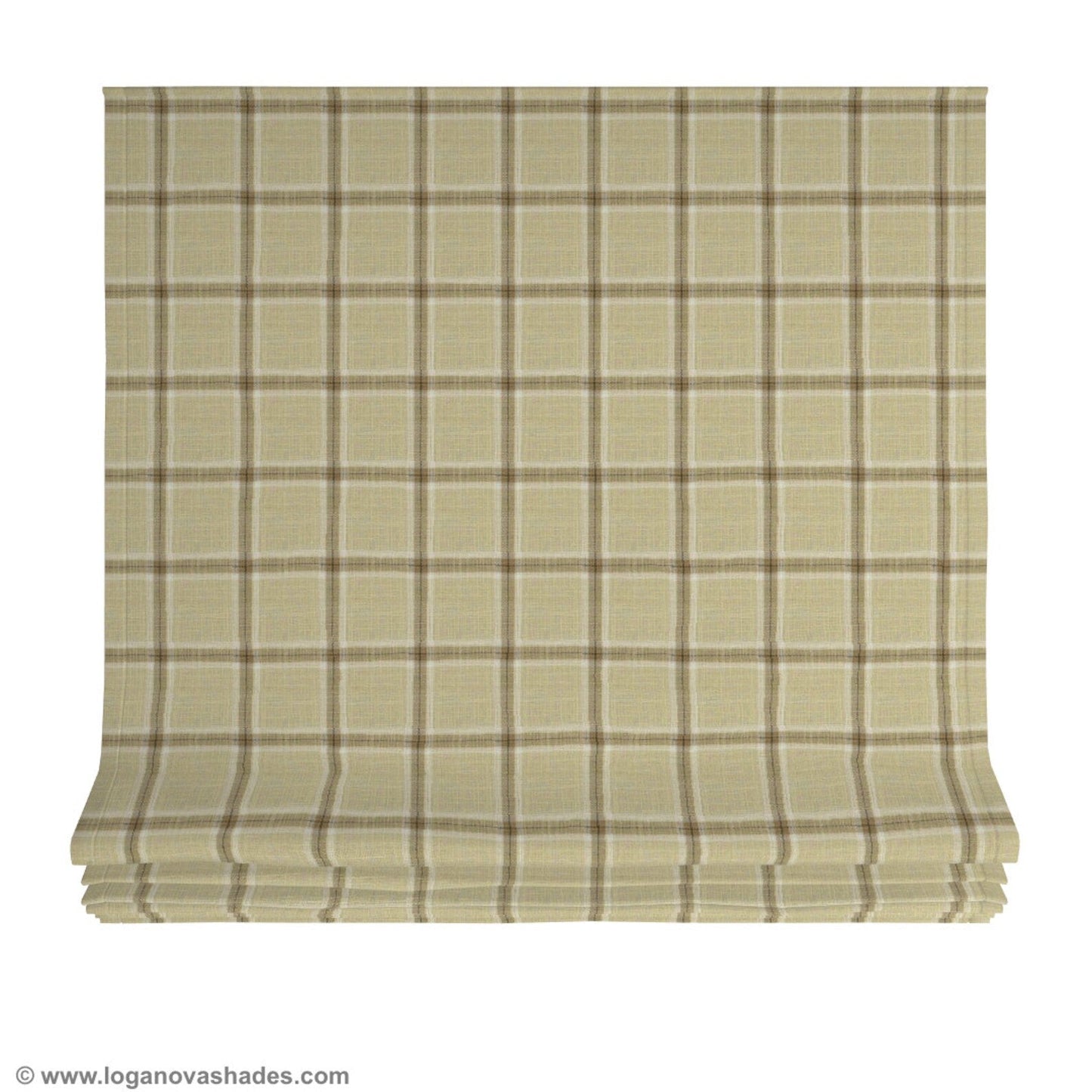 Chesapeake Relaxed Roman Shade — Custom Size