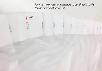 Shannon Pleated Sheer Drapery — Custom Size