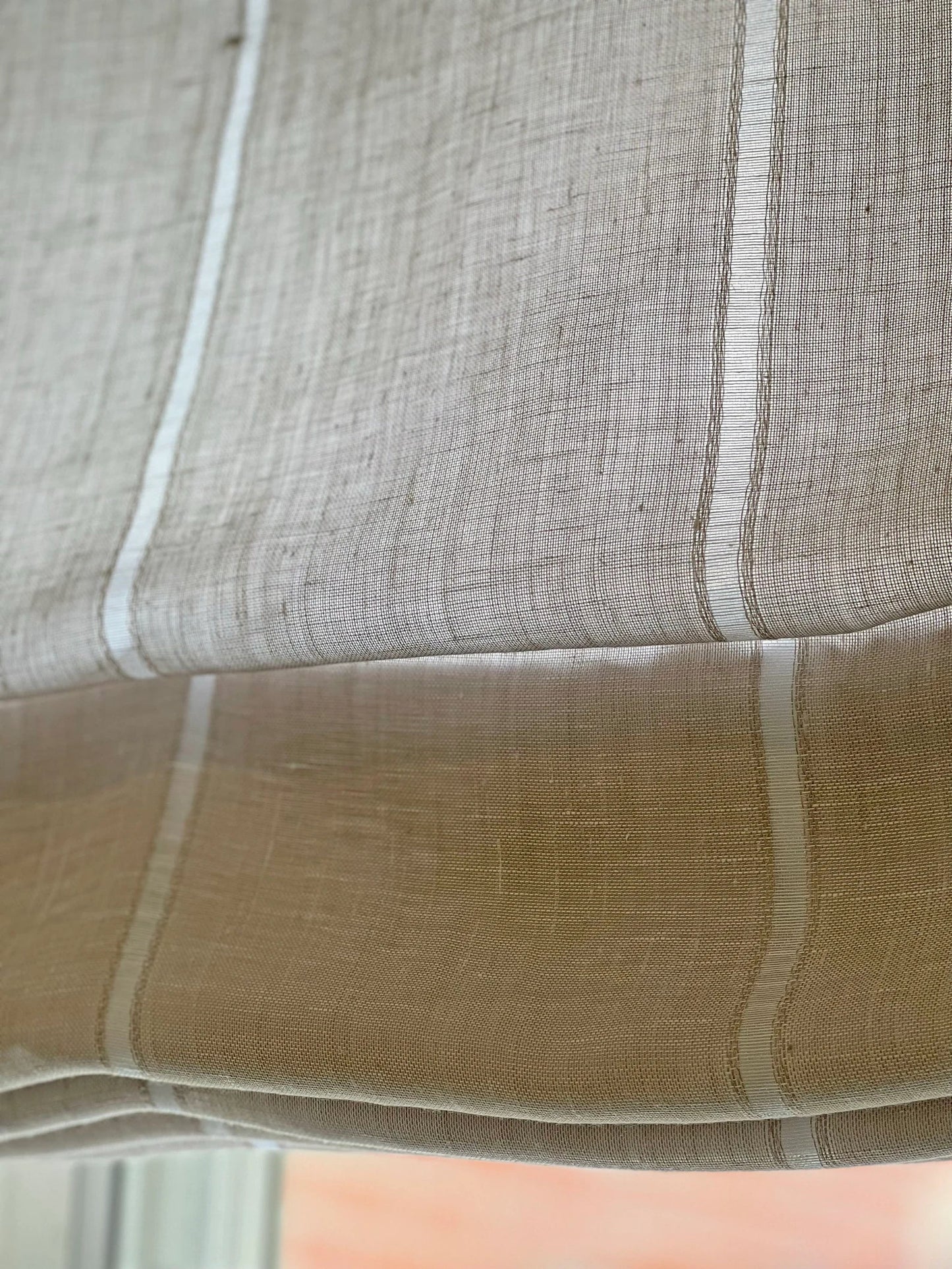 Sorrento Italian Linen Roman Shade — Custom Size