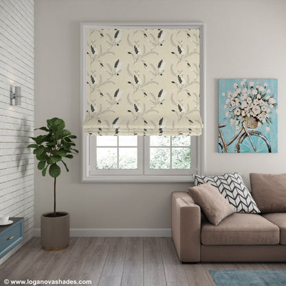 Bloomfield Relaxed Roman Shade — Custom Size