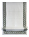 Custom Roman Shade with Decorative Trim Kravet T30744, Relaxed Roman Shade with Chain Mechanism, Custom Window treatments