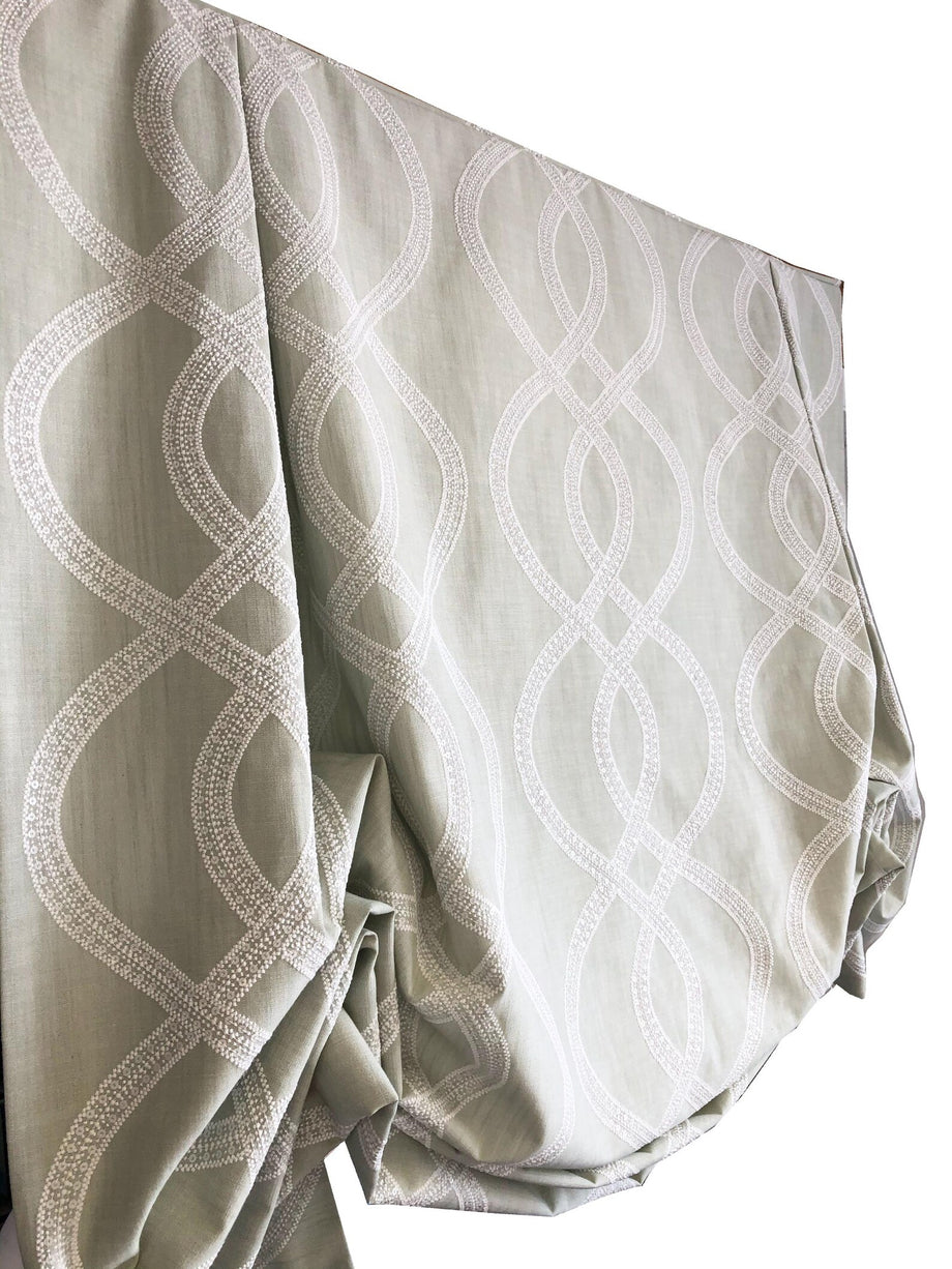 Custom Tulip Roman Shade "Palisades" LOGANOVA Shades