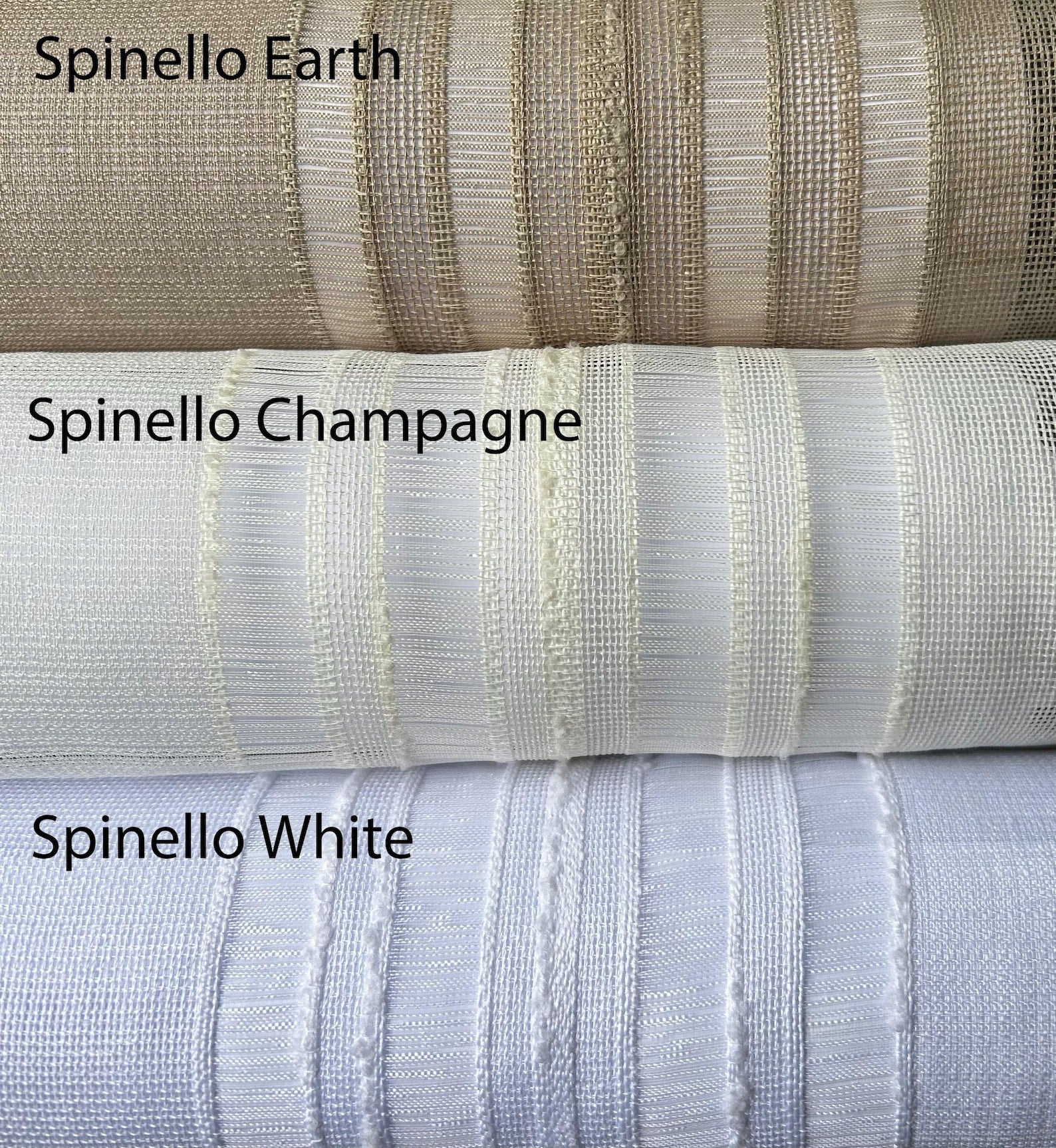 Spinello linen Roman shade — fold detail