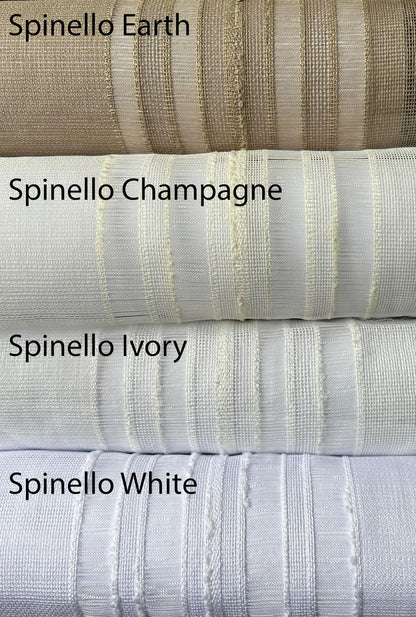 Spinello linen Roman shade in interior