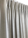 Custom Drapery panels, Double Pleat Style Curtains, Pinch Pleated, solid coloured drapes, Drapery Panels No Lining, Custom length