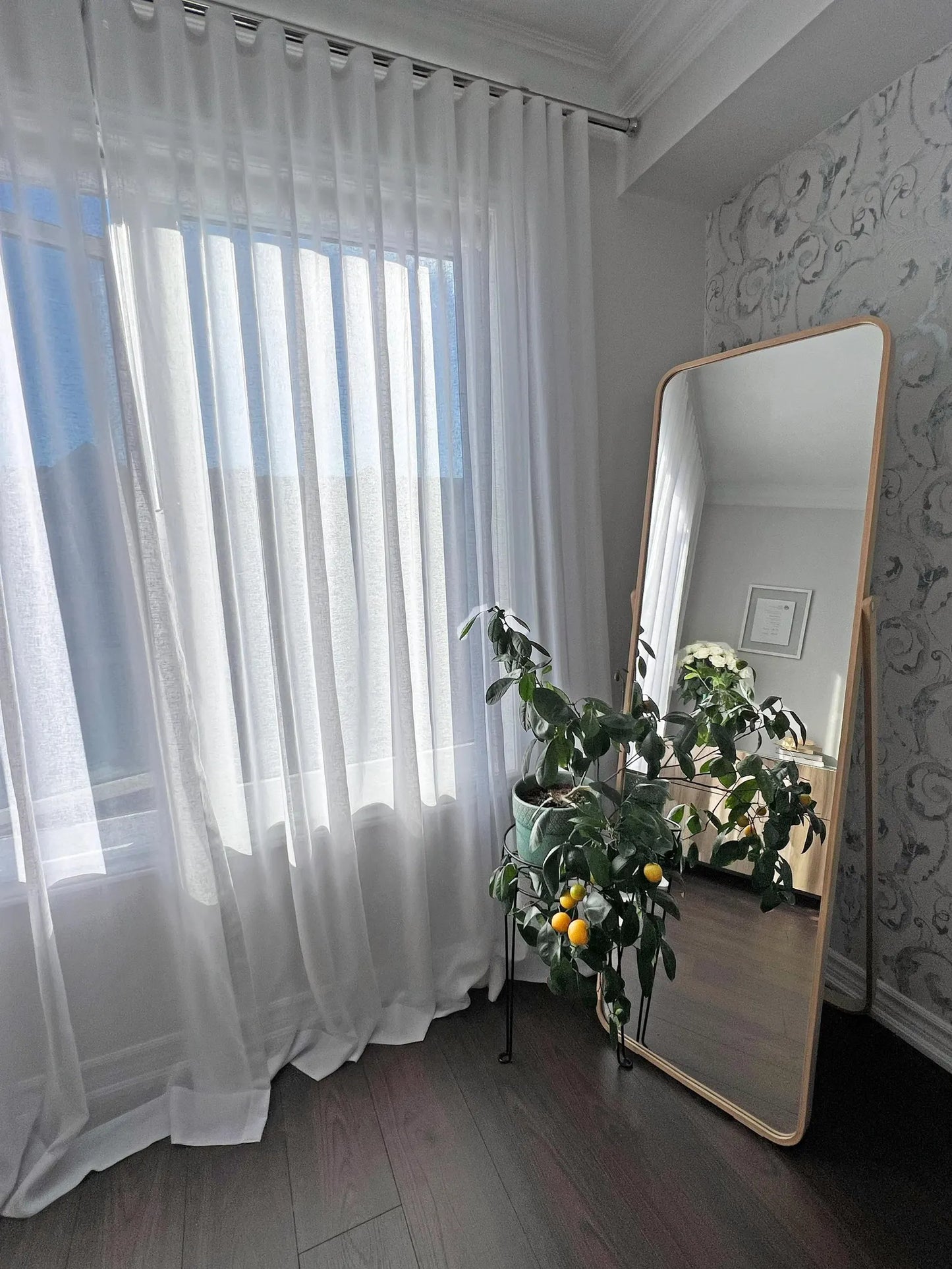 Shannon Ripple Fold Sheer Drapery — Custom Size