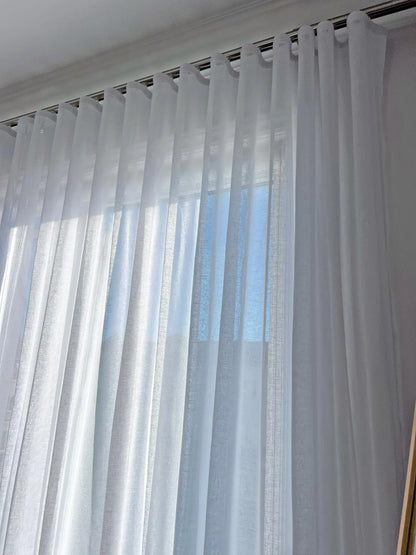 Shannon Ripple Fold Sheer Drapery — Custom Size