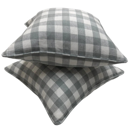 Scalamandre check pillow cover, custom made to order