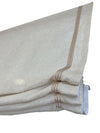 Custom Relaxed Roman Shades, Linen Utopia (100% sheer linen), Sheer Linen Roman Shade with decorative trim CE55