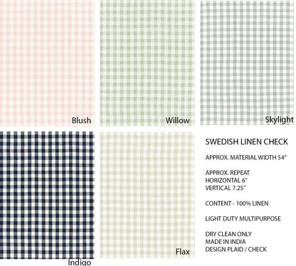 Close-up of Scalamandre linen check weave