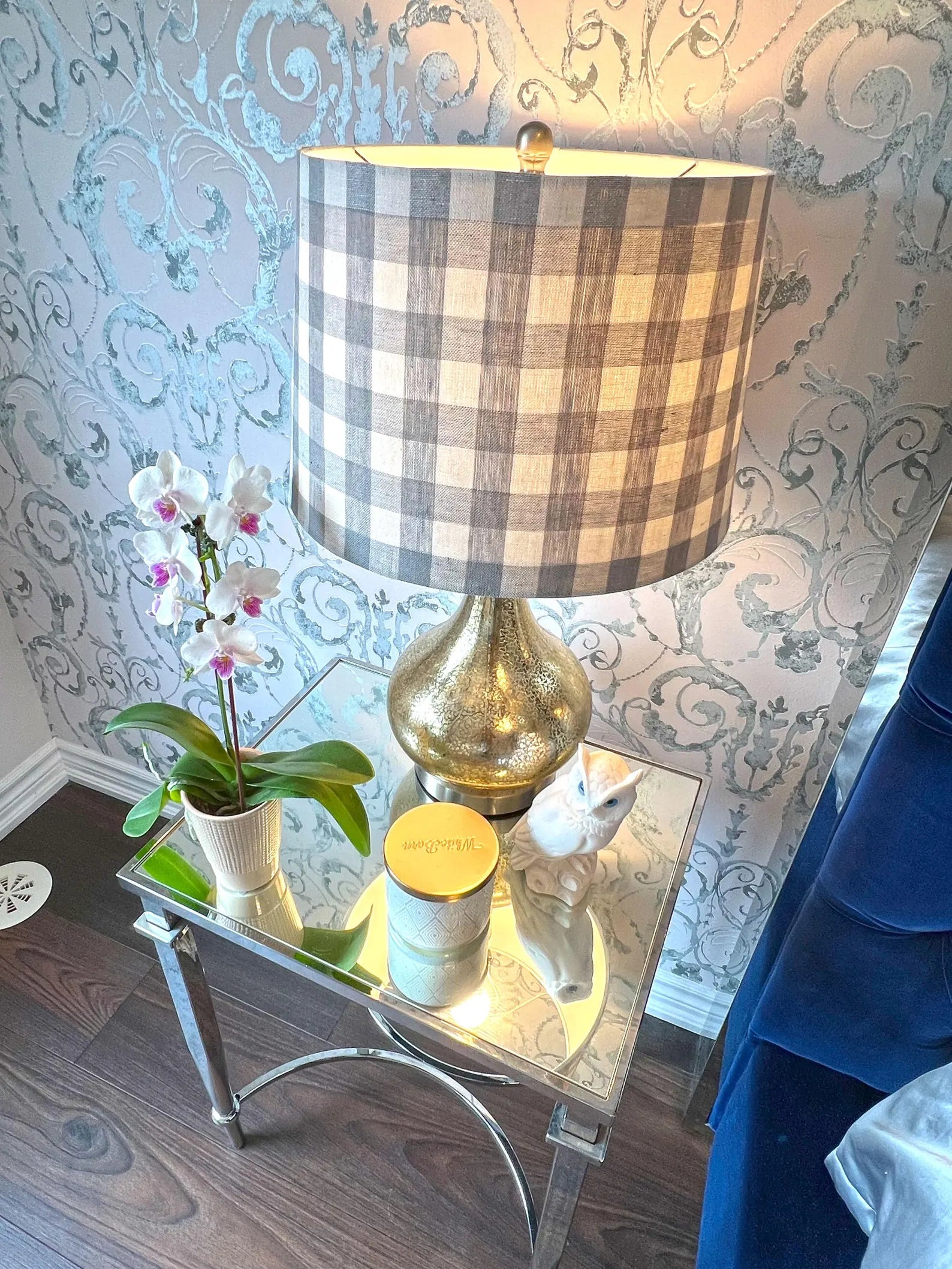 Swedish Check lampshade — product photo