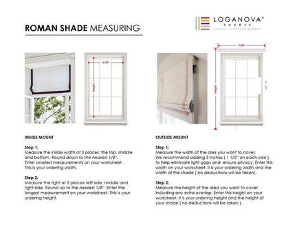 Chesapeake Relaxed Roman Shade — Custom Size