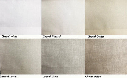 Relaxed Roman Shade "Cream with Pine Border", Roman Shades with Pine Trim, with Chain Mechanism - Custom Shade