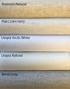 Sheer Roman Shade, European Relaxed "Natural Linen" , 100% linen sheer fabric, chain mechanism, Roman Shades, Custom Made Window Treatment