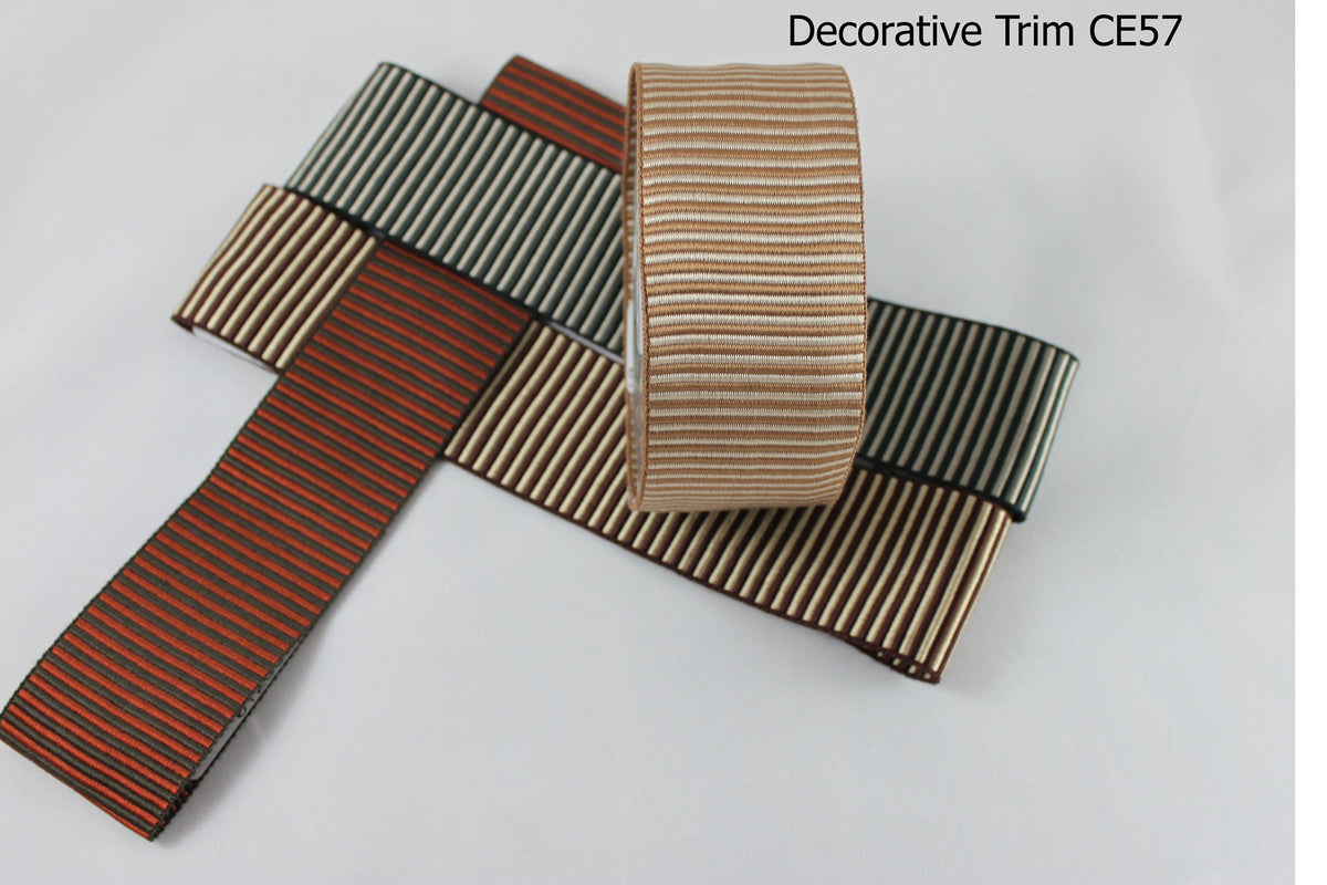 Greek key tape trim in Brown and Gold