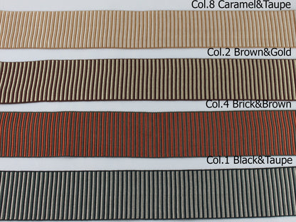 Greek key tape trim in Gold and Olive