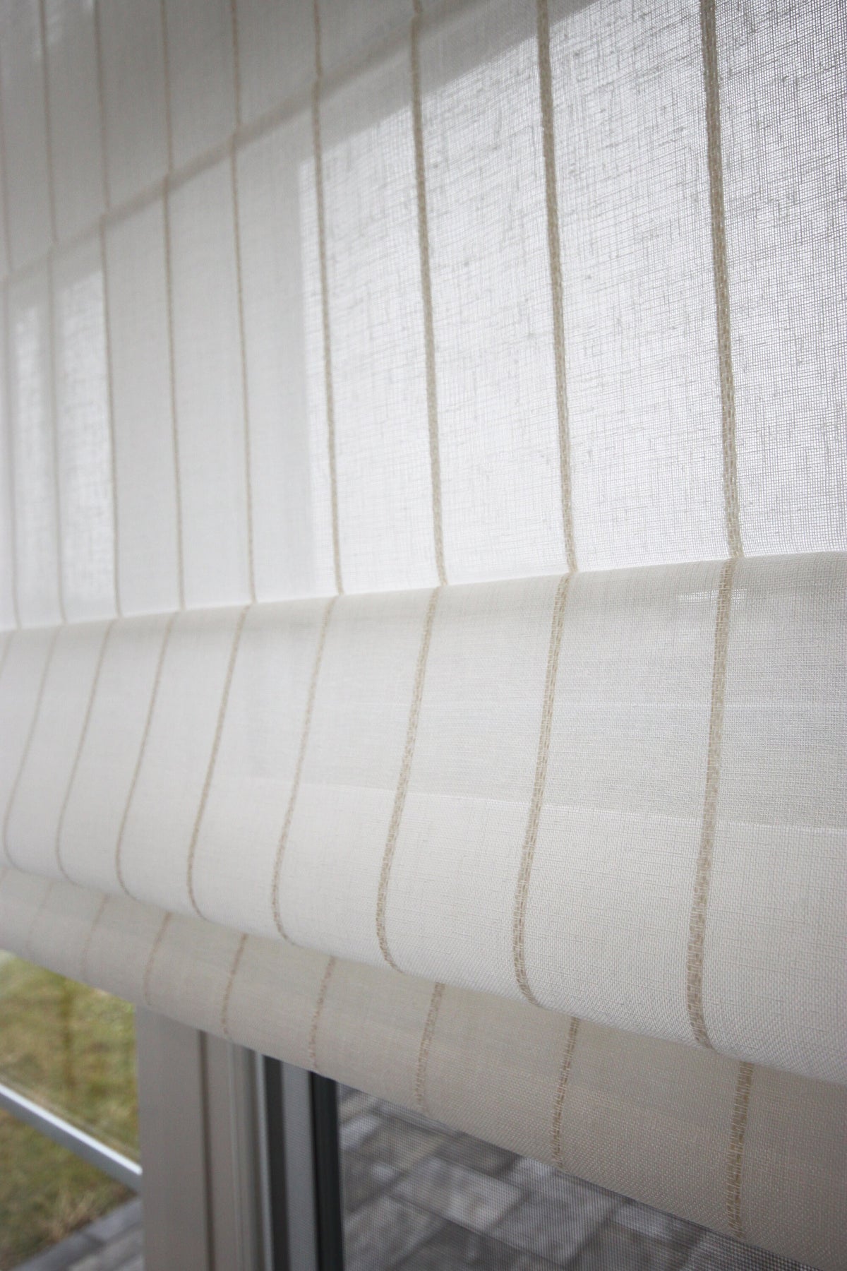 Josh sheer faux linen fabric texture