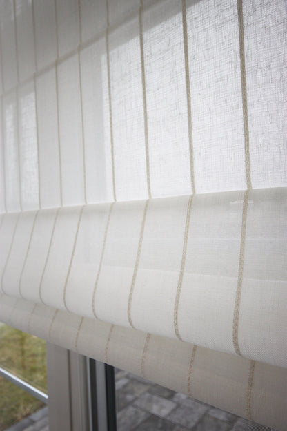 Josh sheer faux linen fabric texture