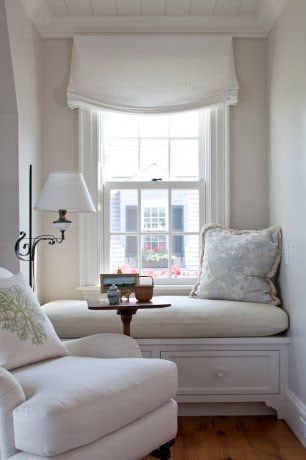 Tuscany linen European relaxed valance in a window
