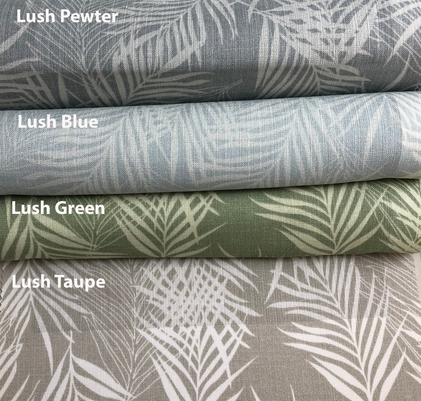 Lush Taupe flat roman shade — Lush Taupe linen-textured fabric, handmade in Toronto