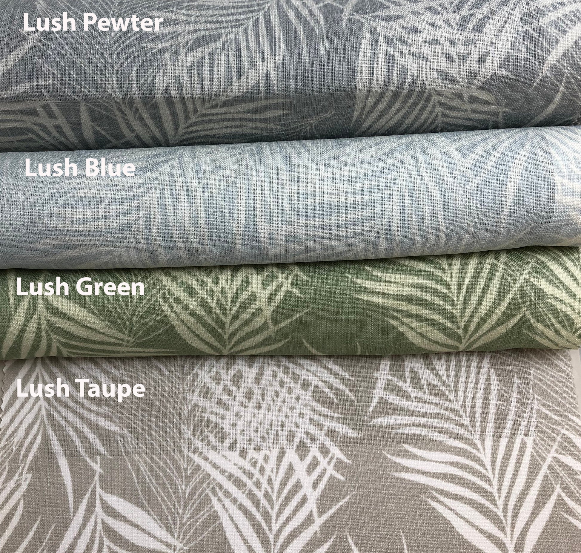 Lush Taupe flat roman shade — Lush Taupe linen-textured fabric, handmade in Toronto