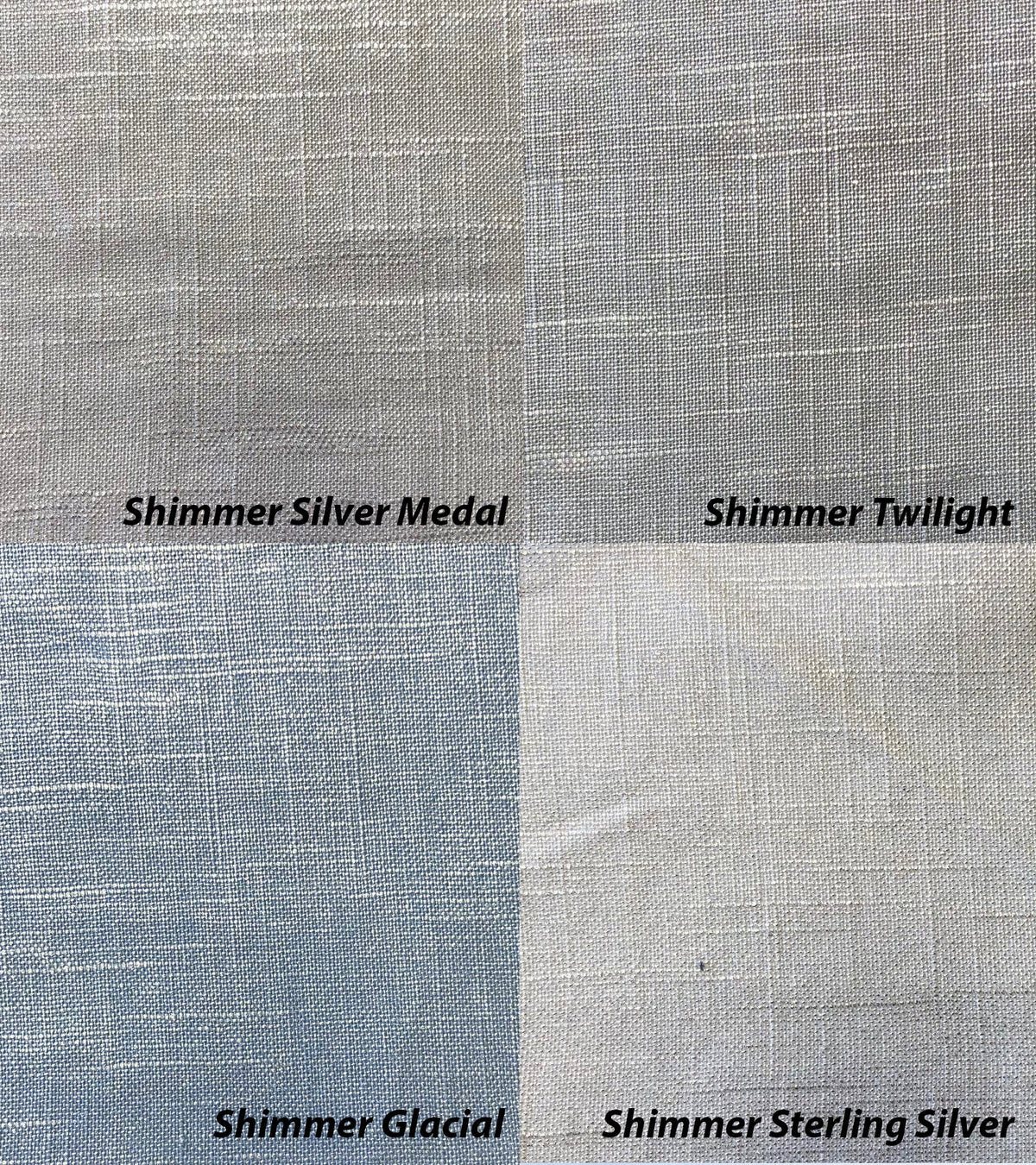 Shimmer linen blend relaxed Roman shade detail