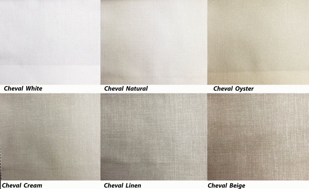 Cheval Roman shade with trim, detail of the hem and weighted bar