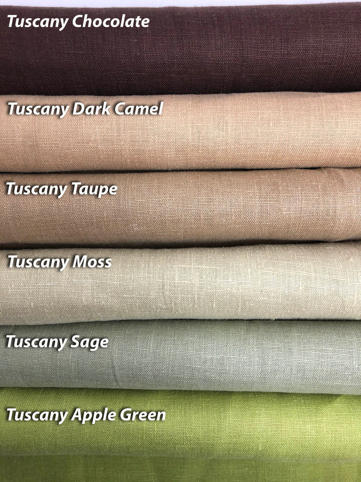 Tuscany linen drapery pleat detail