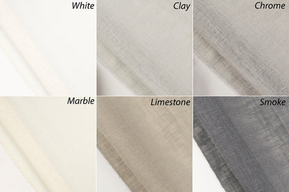 Close-up of Berlin linen weave, relaxed fold