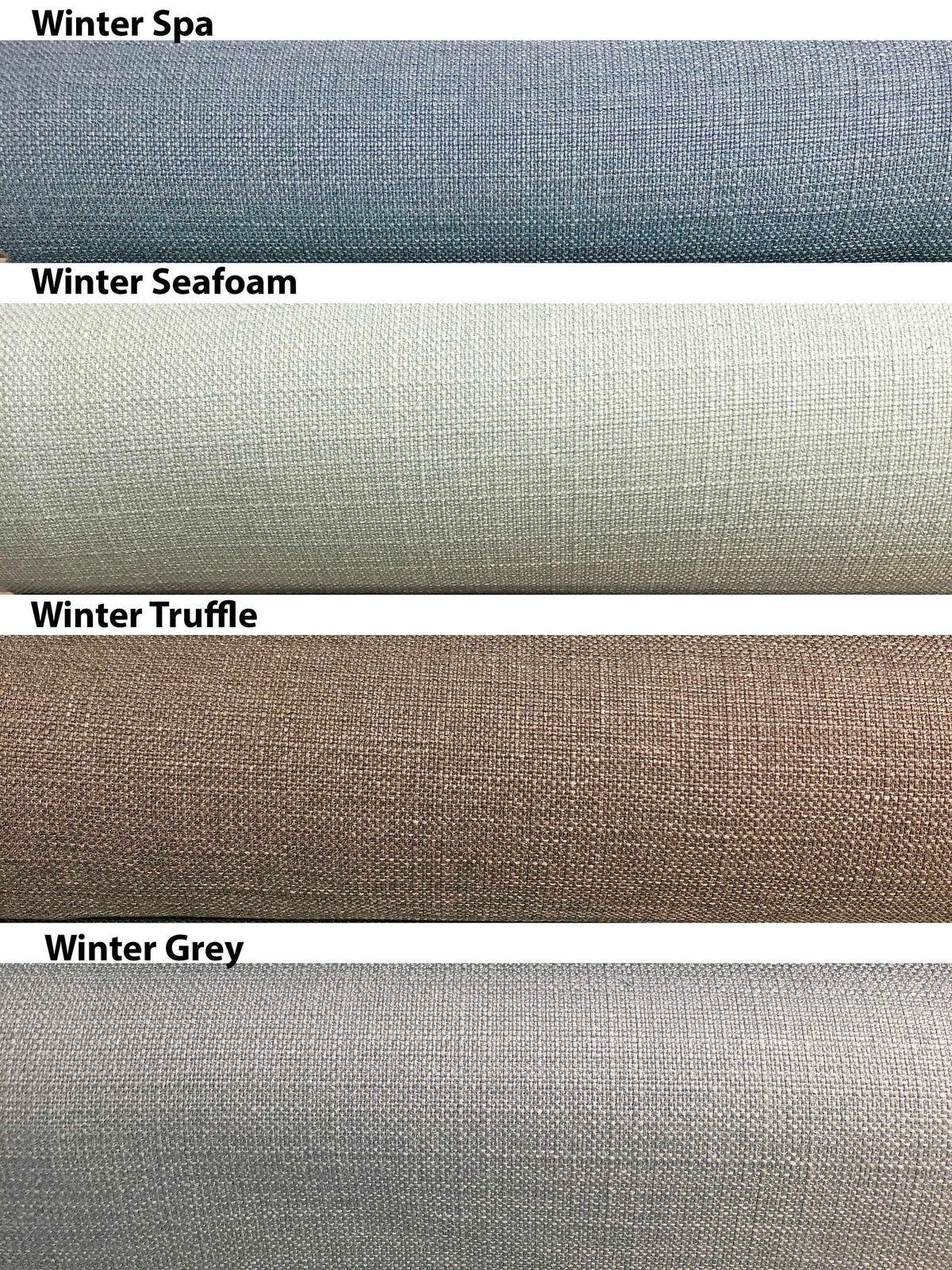 Cheval faux linen relaxed Roman shade, custom made
