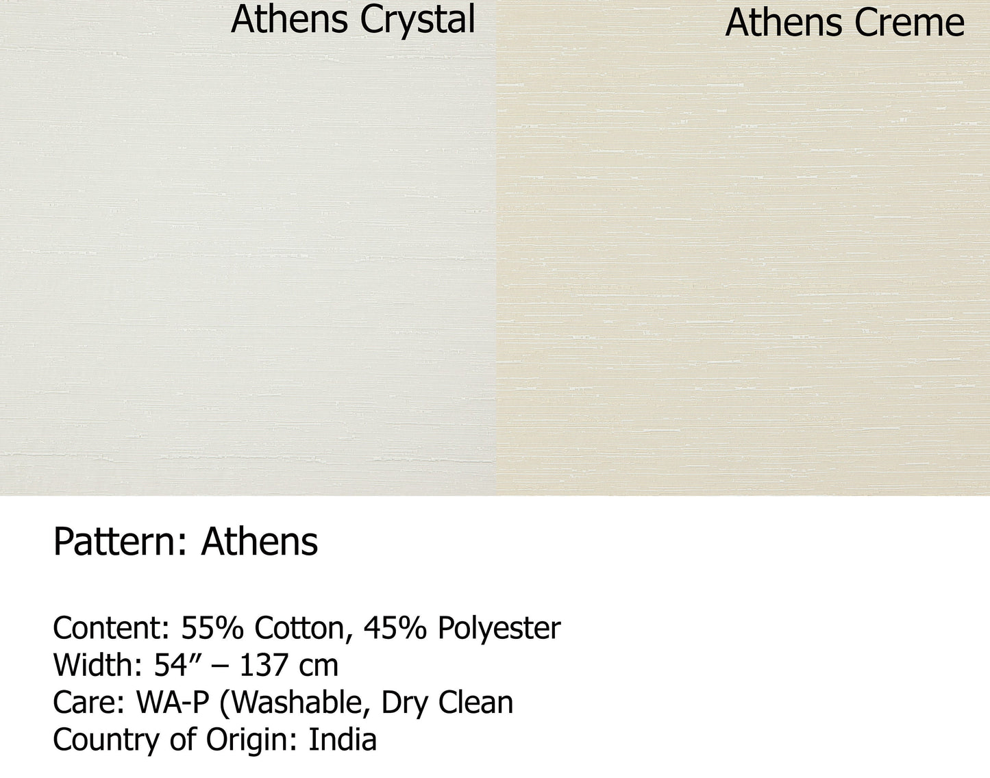 Athens relaxed roman shade — Athens cotton-blend fabric, handmade in Toronto