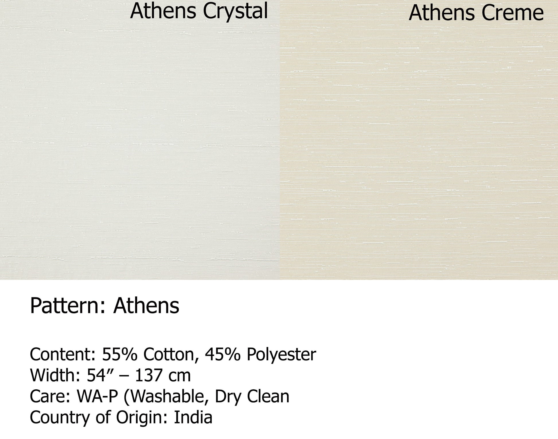 Athens relaxed roman shade — Athens cotton-blend fabric, handmade in Toronto