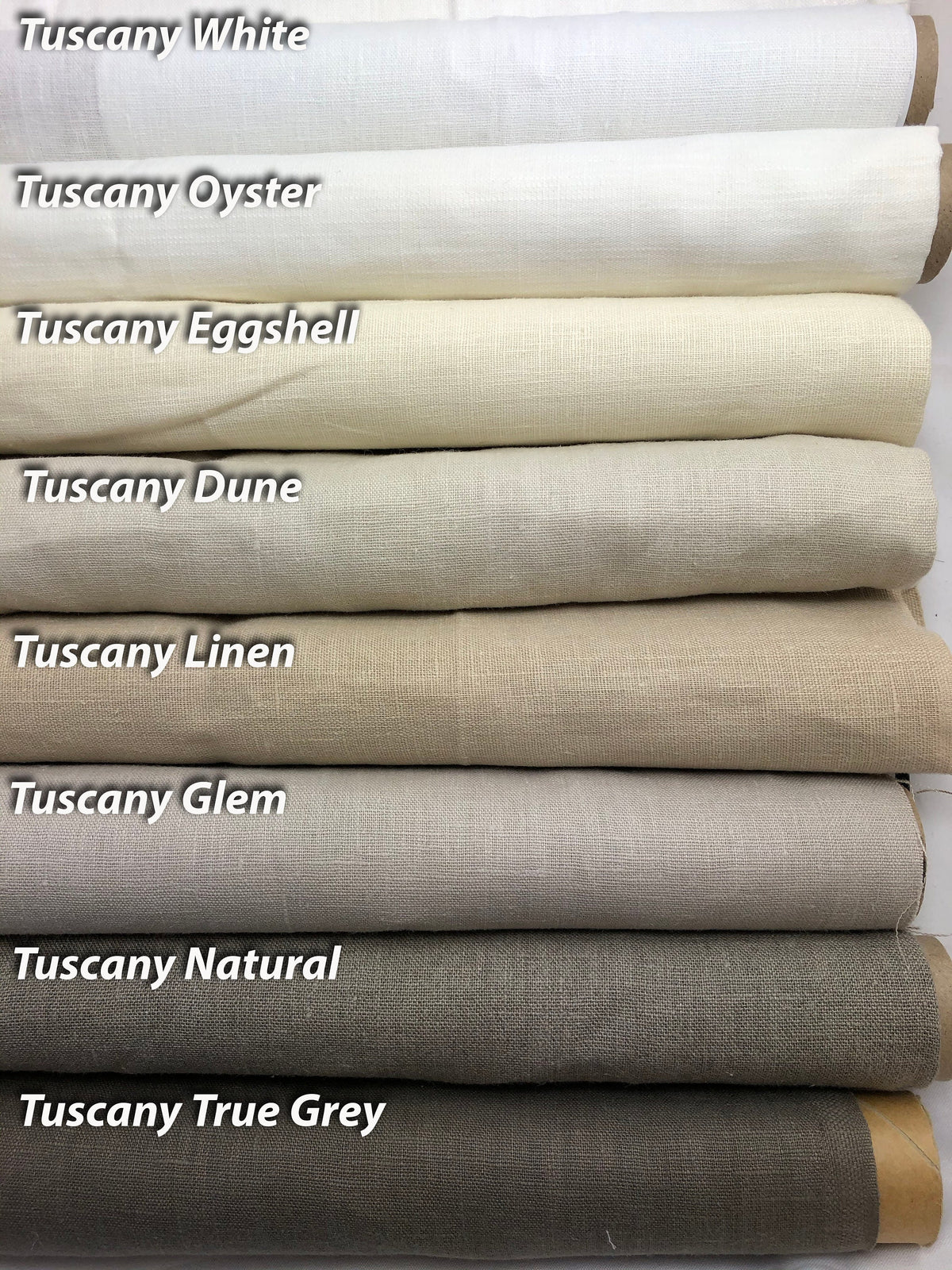 Ripple fold linen drapery seen in profile, showing the depth of the wave