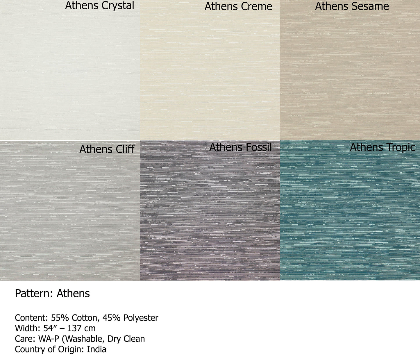 Athens relaxed roman shade — Athens cotton-blend fabric, handmade in Toronto