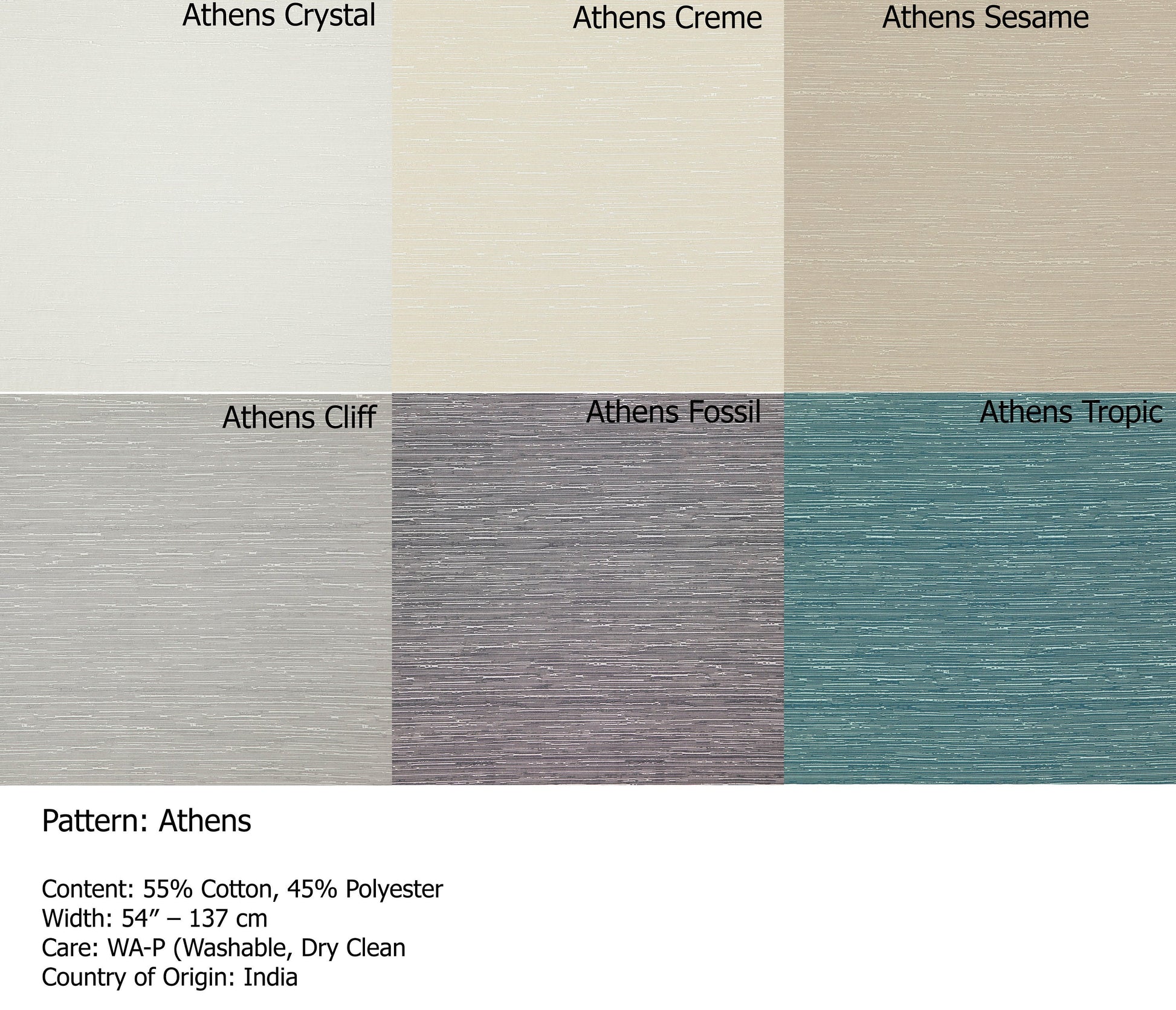 Athens relaxed roman shade — Athens cotton-blend fabric, handmade in Toronto